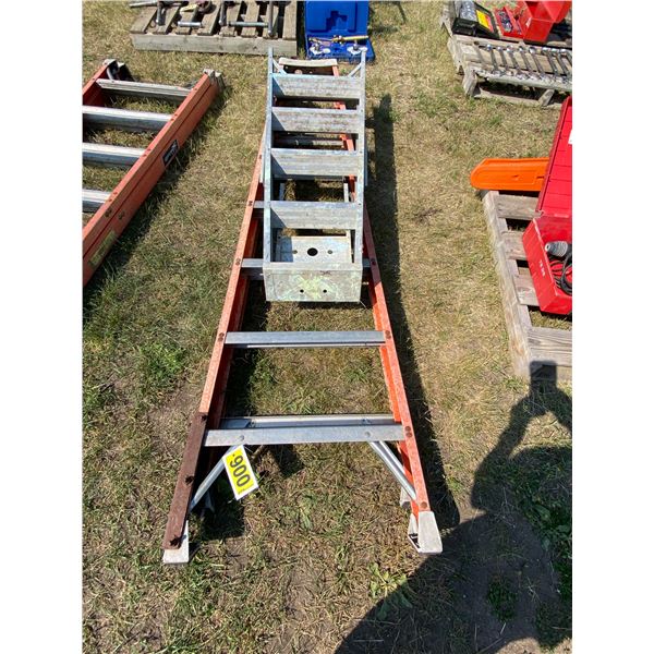 CW Orange 8 Ladder & 5ft Alum Ladder