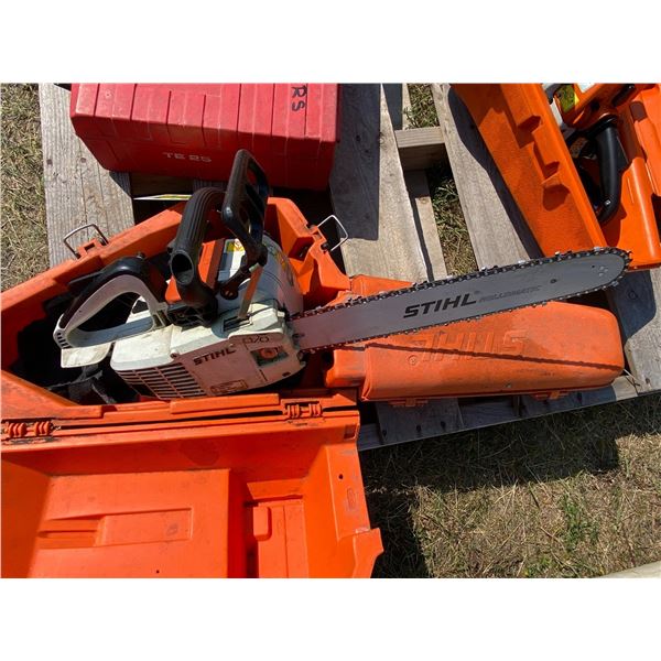 MK Stihl 009L Chain saw working & case