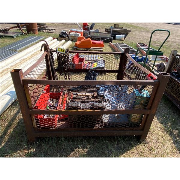 BP Steel Crate c/w all tools and chain