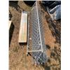 Image 1 : KA Chain Link Gate and rolls of chain link approx 4ft & 1 box of hardwood flooring