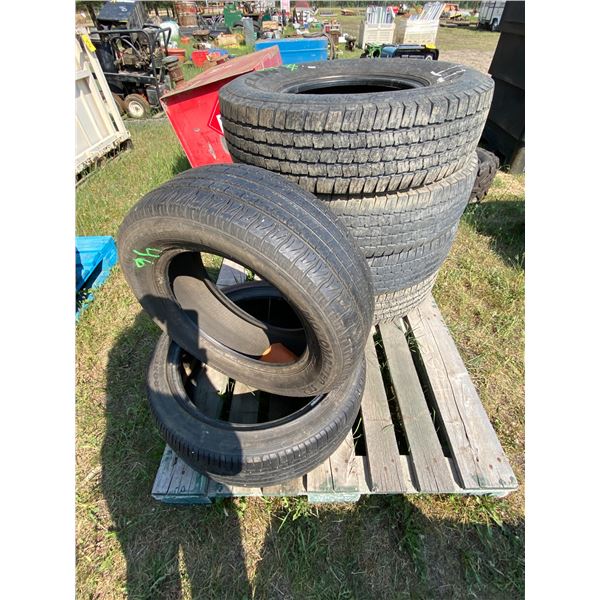 TT 6 Used Tires (4) LT235/85R16 (2) 215/60R15