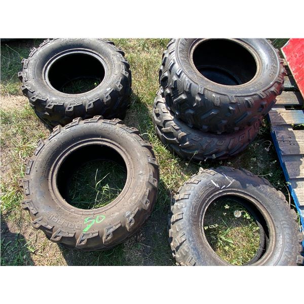 TT 5 Quad Tires (2) AT25x10-12 (2) 26x11R12 (1) 25x8.00-12
