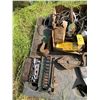 Image 4 : AP pallet of misc files, drill bits & various handtools, pulley and large chain hook