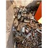 Image 5 : AP Box of various bolts/nuts, orange tool box, shelving, old tub