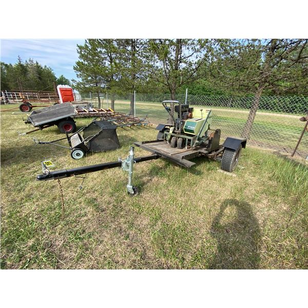 HB Ryan Greensaire areator(does not run) on a trailer (home-made) 36x96in. c/w tilt