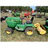 Image 1 : T-T 214 John Deere Tractor c/w Rototiller (Runs) s/n C2141J121992M