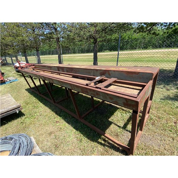 A-7 143in. x 40in. Metal Table