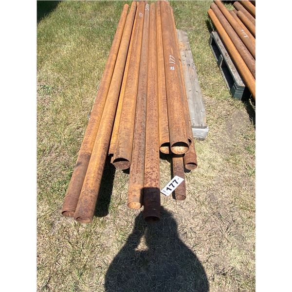 A-7 approx. 15 assorted 10ft. Pipe 2-3 1/2in.