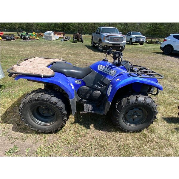 DP Yamaha Kodiak 450 (Blue) 4x4 c/w winch (HAD RUNNING) S/N 5Y4AJ06W13A302142