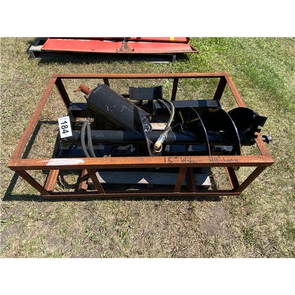 A-9 As New Skidsteer hyd. Auger c/w 14in. bit