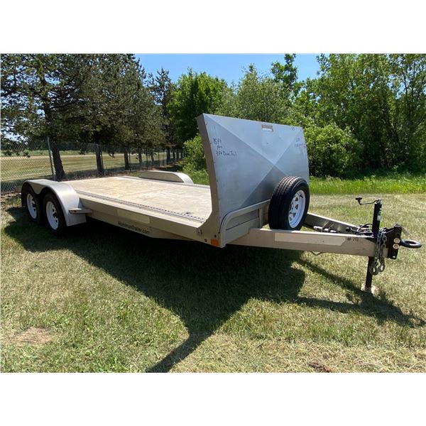 VO 2018 18ft. Alum. Trailer 3500lb Axles,5 hole rims, Pindle Hitch, spare tire, Front windshield s/n