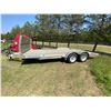 Image 2 : VO 2018 18ft. Alum. Trailer 3500lb Axles,5 hole rims, Pindle Hitch, spare tire, Front windshield s/n