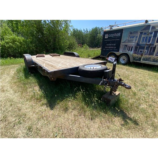 DP 2006 C & B 16Ft. Flat Deck 2 5/6 Ball, 5 ft. Pull out Ramps, 6 hole Rims, Approx. 3500lb axles, s