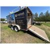 Image 7 : A-9 2005 Atlas 14 ft Enclosed tandem Axle trailer , side door & fold down Rear Door, inside Racks, R