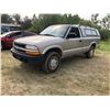 Image 1 : DS 1999 Chev S10 LS Reg Cab 4x4, Canopy 228,302 km 4.3 V6, Auto, Air, P.W., Good Rubber, SN. 1GCDT14