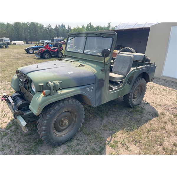 JY 1971 M38A1 CDN3 Canadian Military Jeep, all original 37k miles, 4 cyl., 3 speed, hi/low, 8000 LB,