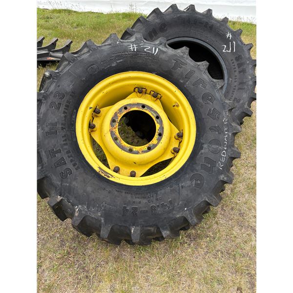 RK 2- 14.9x24 New tires, 1- c/w rim