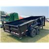 Image 5 : 2020 Big Tex Tandem Axle Ball 5th Wheel Dump Trailer, Model 14GX, 16 ft, roll tarp, SN. 16V3D242OM40