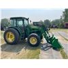 Image 4 : RK GROUP LOT JD 6130 Front Wheel Assist Tractor 130hp c/w 563 Loader & as new 7ft. Tooth Bucket, 408
