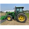 Image 9 : RK GROUP LOT JD 6130 Front Wheel Assist Tractor 130hp c/w 563 Loader & as new 7ft. Tooth Bucket, 408