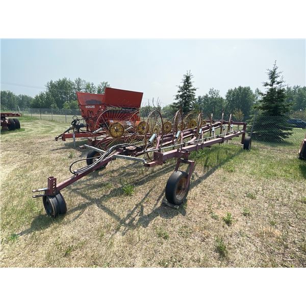 KM 12 Wheel Hay Rake s/n 12402 PH: 780-718-1026