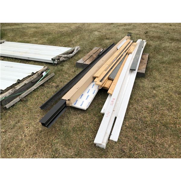 14ft. Baseboard, 11in. CertainTeed & misc. wood, Black Corner Trim approx. 23