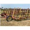 Image 4 : RN Farm King 10 section 5ft. diamond Harrows c/w draw bar (rear left wheel barring needs to be repla