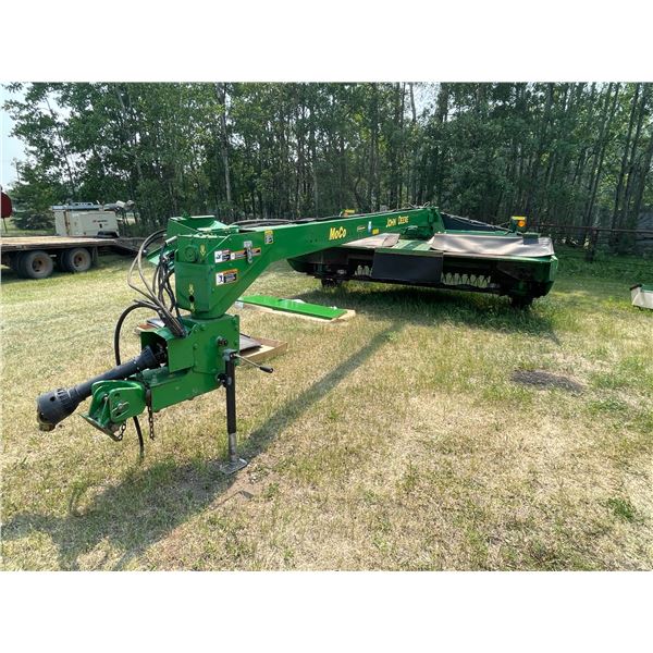 RK J.DEERE 956 Disc bine 14ft. c/w one New Top Shield s/n 1E00956THBB371345 PH; RICK 780-722-5804