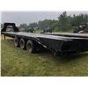Image 5 : RK 2010 PJ Triple axle dually, 5th Wheel flat deck trailer, 26 ft deck, 5 ft beavertail & flip down