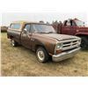Image 2 : TT 1987 Dodge 1/2 ton c/w Canopy, V8, Auto, 42296 kms s/n:1B7FD14T6H5499167 running order