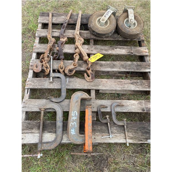 AP 3 - Boomers, 6 clamps, 2-4.10 x 350 tires