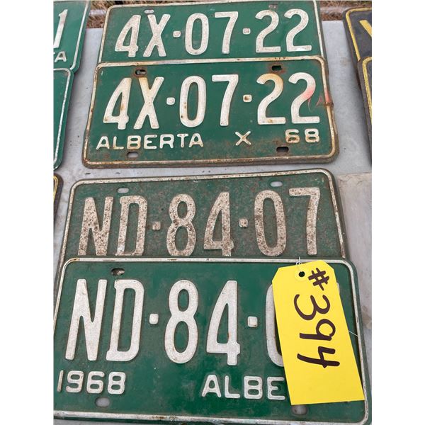 P-1 3 sets of plates: 1964 & 2 sets of 1968 (All together)