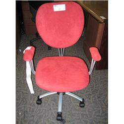 Cherry Red Mid Back Task Chair