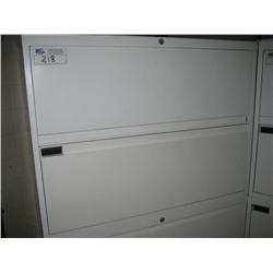 White  5 Drawer Lateral File Cabinet