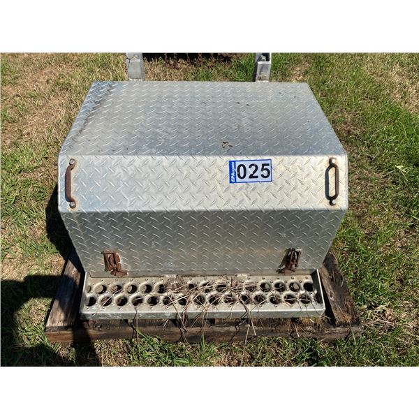 Aluminum Tool Box approx. 30in. c/w Mounting Brackets