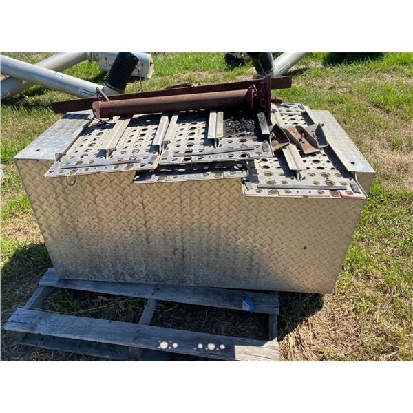 Side mount Tool Box approx. 24in. X 48in. & Metal Shields