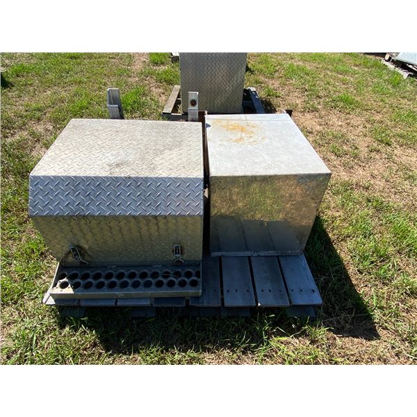 2 Metal Tool Box 24in & 18in.