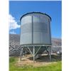 Image 1 : Butler Hopper Bin 14' dia. x 3-ring, approx. 1500 Bu, aeration ducts, temp. cable, double skid. To B
