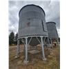 Image 1 : (Lot #'s 183 & 184 are a Group Lot)  Butler 4-ring hopper btm grain bin, mounted on concrete, 220 in