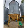 Image 1 : (Lot #'s 193, 194, 195 & 196 are a Group Lot) Butler 4-ring hopper btm grain bin, mounted on concret