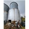 Image 3 : Butler 4-ring grain bin, mounted on top of a 4.5-ring steel tank c/w steel btm, Buyer responsible to