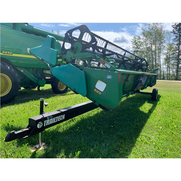 (Lot #'s 114, 115, 116, 117, 118 & 119 are a Group Lot) 1996 JD 925F HEADER, SN. H00925F666200, P.up