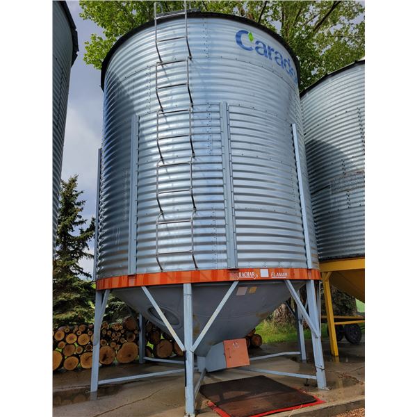 Caradon 5-ring grain bin, mounted on concrete, Absolutely NO REMOVAL Between July 31st to Aug 4th, P
