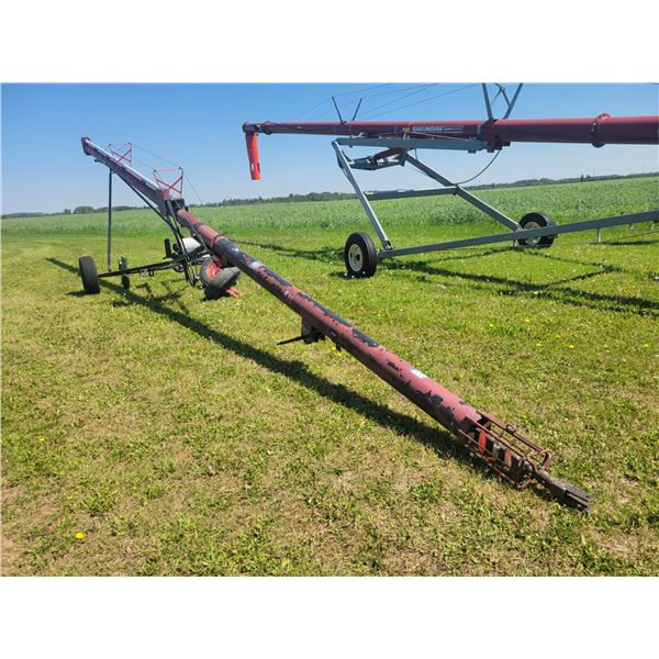Approx. 7 in. x 45 ft. Auger, 5 Hp, Elec motor, 2 steering tires & 2- jacks
