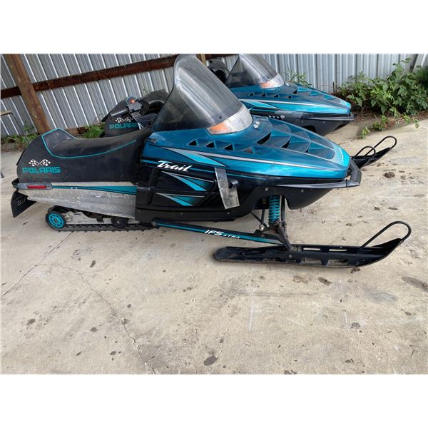 (Lot #'s 99 & 100 are a Group Lot) Polaris Indy Trail Skidoo, 1107 miles, #2685011, has key, has no