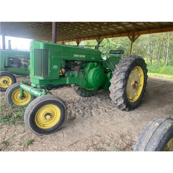(Lot #'s 106, 107, 108, 109, 110 & 111 are a Group Lot) JD 70 (GAS) TRACTOR, SN. 7005994, 16.9x38's,