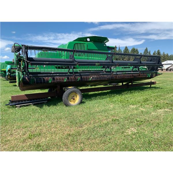 (Lot #'s 114, 115, 116, 117, 118 & 119 are a Group Lot) JD 925 Header, SN. H0925P641235X c/w P.Up re