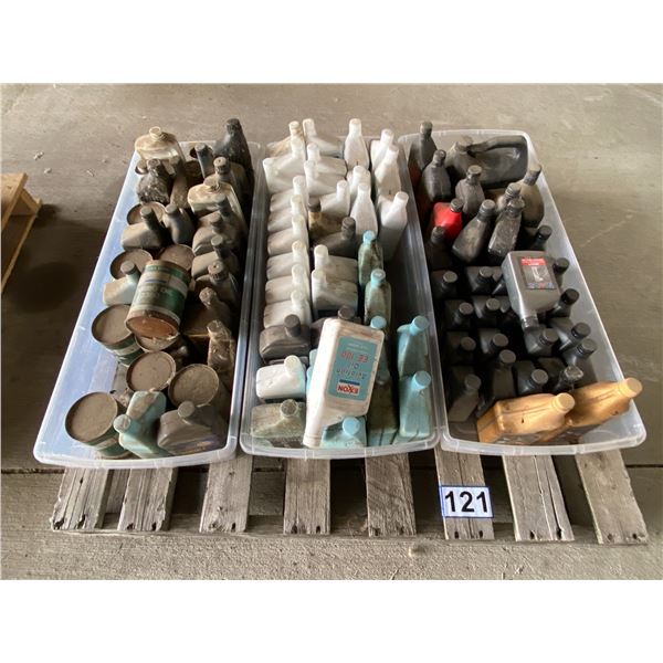 Pallet of Approx. 100 Litres of Oil