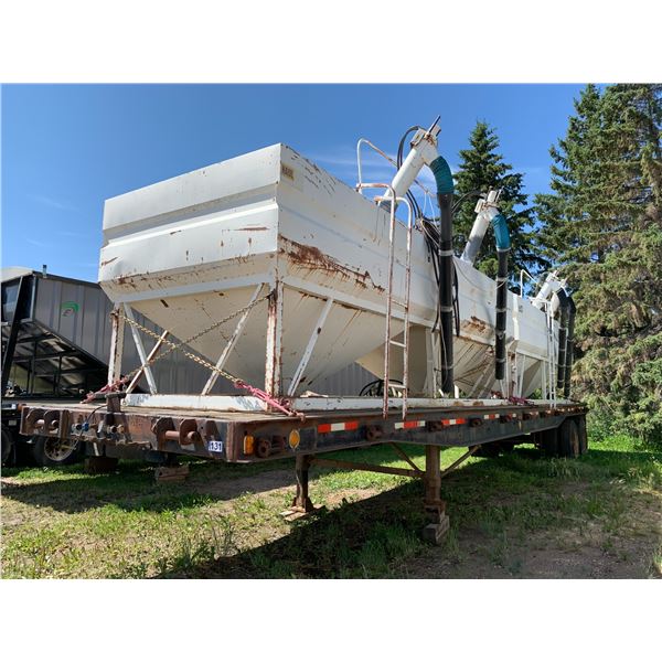 1973 FRUEHAUF Tandem axle 45 ft HiBoy, SN. 32R425202 c/w 2- HAUL-ALL DRILL FILL Tanks 17 ft & 19 ft