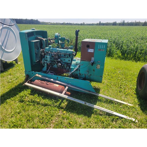 Natural gas/ Propane Onan Gen Set, 30/EK c/w Ford 6 cyl.